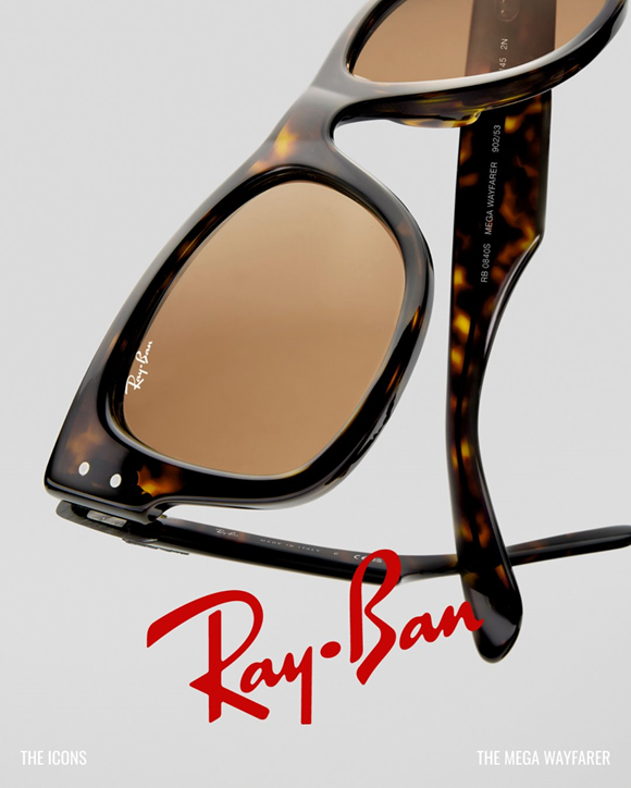 THE MEGA WAYFARER HAVANA w/ LIGHT BROWN